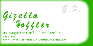 gizella hoffler business card